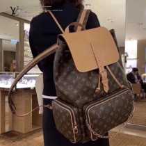 M44658  新款原版皮復古雙肩包