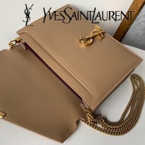 YSL新款型號532750-6 Cassandra平紋信封包