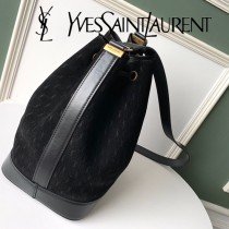 YSL-15 YSL聖羅蘭新款原版皮麂皮水桶包
