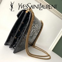 YSL新款型號532750-12 新皮紋龜紋鏈條包