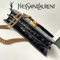 YSL新款型號532750-12 新皮紋龜紋鏈條包