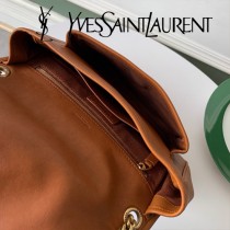 YSL-17 YSL新款Niki中號爆款新皮料雙色烤焦油皮斜挎包郵差包