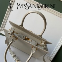 YSL-18 YSL聖羅蘭新款原版皮 UPTOWN小號鏡面小牛皮手提包