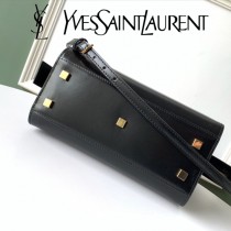 YSL-18-1 YSL聖羅蘭新款原版皮 UPTOWN小號鏡面小牛皮手提包
