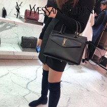 YSL-23-1 YSL聖羅蘭新款原版皮 UPTOWN大號鏡面小牛皮手提