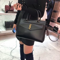 YSL-23-1 YSL聖羅蘭新款原版皮 UPTOWN大號鏡面小牛皮手提