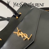 YSL-23-1 YSL聖羅蘭新款原版皮 UPTOWN大號鏡面小牛皮手提