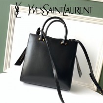 YSL-18-1 YSL聖羅蘭新款原版皮 UPTOWN小號鏡面小牛皮手提包