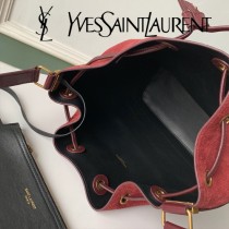 YSL-15-1 YSL聖羅蘭新款原版皮麂皮水桶包