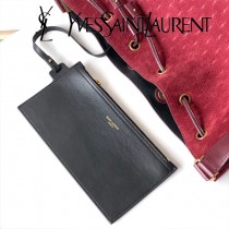 YSL-15-1 YSL聖羅蘭新款原版皮麂皮水桶包