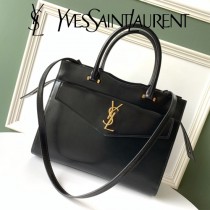 YSL-23-1 YSL聖羅蘭新款原版皮 UPTOWN大號鏡面小牛皮手提