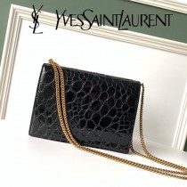 YSL新款型號532750-12 新皮紋龜紋鏈條包