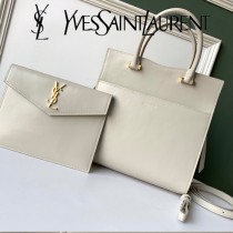 YSL-18 YSL聖羅蘭新款原版皮 UPTOWN小號鏡面小牛皮手提包