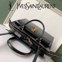 YSL-23-1 YSL聖羅蘭新款原版皮 UPTOWN大號鏡面小牛皮手提