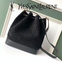 YSL-15 YSL聖羅蘭新款原版皮麂皮水桶包