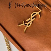 YSL-17 YSL新款Niki中號爆款新皮料雙色烤焦油皮斜挎包郵差包