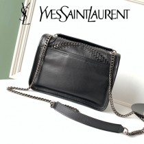 YSL-20 YSL新款Niki小號编织款寫斜挎包郵差包 手工制作