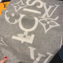 LV新款 經典提花寬幅羊絨全幅超大LOGO百搭圍巾
