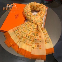 HERMES新款最頂級戒指絨 絲絨長巾