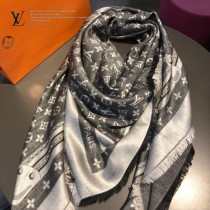 LV最新 STUDDY DENIM MONOGRAM披肩 三色