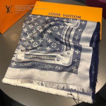 LV最新 STUDDY DENIM MONOGRAM披肩 三色