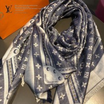 LV最新 STUDDY DENIM MONOGRAM披肩 三色
