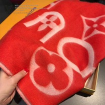 LV新款 經典提花寬幅羊絨全幅超大LOGO百搭圍巾