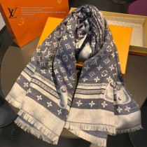 LV最新 STUDDY DENIM MONOGRAM披肩 三色