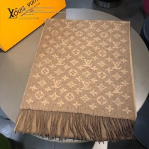 LV專櫃同步 雙面漸變花紋羊絨圍巾客供羊絨大長巾
