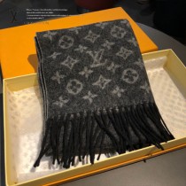 LV專櫃同步 雙面漸變花紋羊絨圍巾客供羊絨大長巾