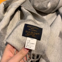 LV新款 經典提花寬幅羊絨全幅超大LOGO百搭圍巾