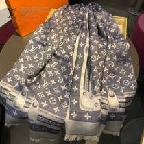 LV最新 STUDDY DENIM MONOGRAM披肩 三色