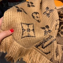 LV最新歐根紗提花毛線圍巾