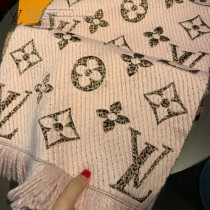 LV最新歐根紗提花毛線圍巾