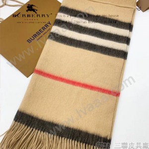 巴寶莉 格子鬥篷披肩100%純山羊絨 披肩