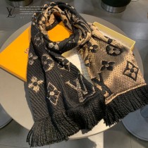 LV最新歐根紗提花毛線圍巾
