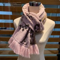 LV最新歐根紗提花毛線圍巾