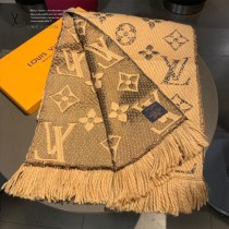 LV最新歐根紗提花毛線圍巾