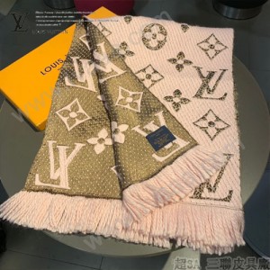 LV最新歐根紗提花毛線圍巾