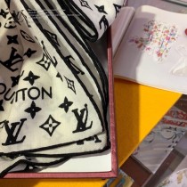 Lv 羊絨斜紋長巾