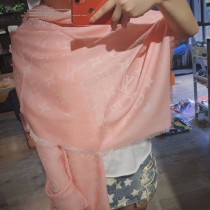 LV新款牛仔藍長巾