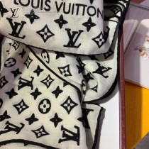 Lv 羊絨斜紋長巾