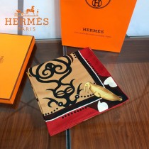HERMES愛馬仕絲羊絨方巾