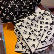 Lv 羊絨斜紋長巾