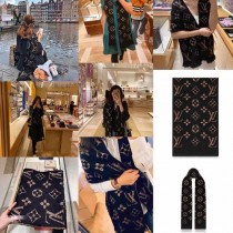LV MONOGRAM GIANT JUNGLE LOGOMANIA 圍巾