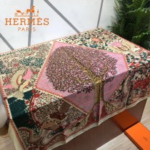 Hermes愛馬仕高端重磅人字紋絲羊絨方巾專櫃新款