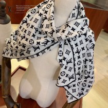 Lv 羊絨斜紋長巾