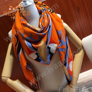 HERMES愛馬仕絲羊絨方巾