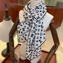 Lv 羊絨斜紋長巾