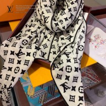 Lv 羊絨斜紋長巾
